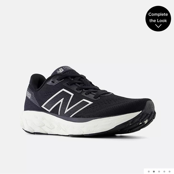 New Balance Women’s Fresh Foam X 880v14 Black with Sea Salt and Silver Metallic - Picture 3 of 16